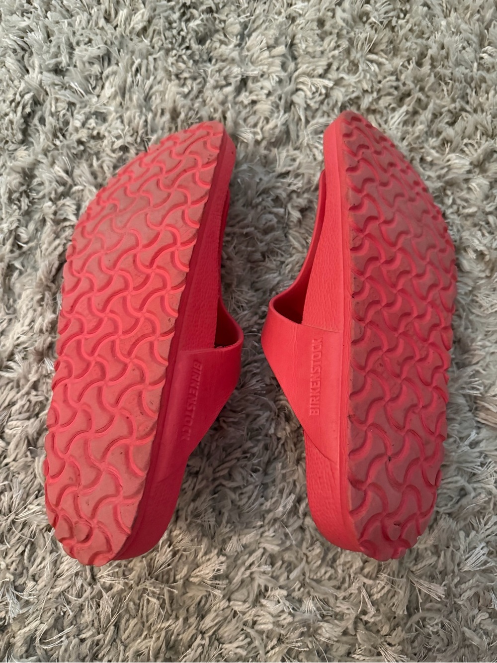 Birkenstock pink EVA Thong Sandals with White Buckles - Picture 2 of 4